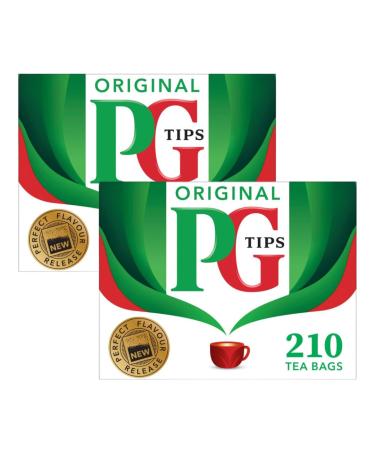 Tea Bags Bundle Containing PG Tips Original 210s (2 Pack)