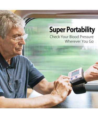 LotFancy Wrist Blood Pressure Monitor - Fully Automatic BP Cuff - 4 Users, 120 Memory - Large Screen Digital Home BP Machine - Buy Online on SooperMarket.com
