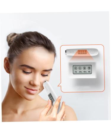 HAPINARY 1pc Skin Tester Facial for Women High Frequency Cosmetic Instrument Lcd Digital Skin Tester Skin Analyzer Monitor Face Care Tester Sensor White Travel Precision - Buy Online on SooperMarket.com