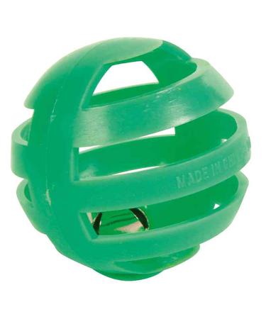 Trixie Four Plastic Rattling Balls for Cat 4 cm Green