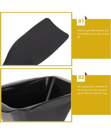 Minkissy 1 Set Hair Coloring Tools Hair Dying Cream Bowl Highlighting Board with Teeth Hair Colour Board Highlight Board for Hair Barber Salon Hairdressing Tools Modeling Abs Balance Board Black - Buy Online on SooperMarket.com