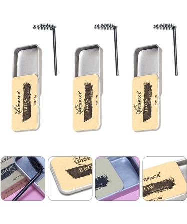 MUSISALY 3 Sets Eyebrow Soap Brow Shaping Soap 3d Brows Makeup Balm Woman Brow Soap Brow Wax Gel Texture - Buy Online on SooperMarket.com