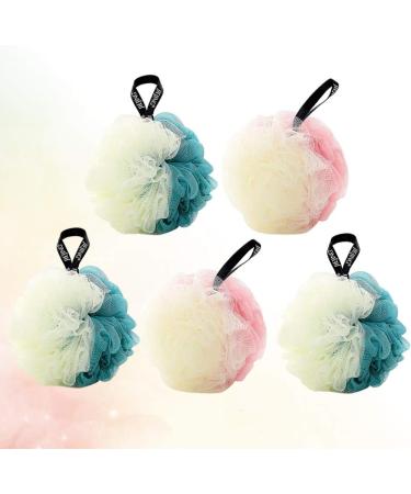 Buy Cabilock 5pcs Kids Shower Scrunchie Bathbombs - Soft Mesh Sponge Poufs for Fun Bathing Experience - Buy Online on SooperMarket.com