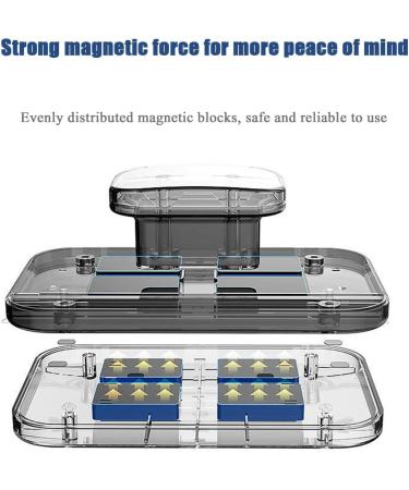 Magnetic Windshield Cleaner Tool | Double-Sided Window Wiper for High Rise & Car Glass | Adjustable Magnetic Cleaner for 3-10mm Thickness - Buy Online on SooperMarket.com