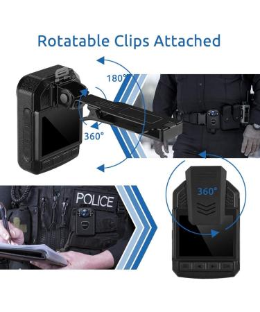 BOBLOV KJ21 Body Camera | 1296P | Memory Expand up to 128G | 8-10Hours Recording | Lightweight & Easy to Use | Clear Night Vision | Police Body Camera - Buy Online on SooperMarket.com