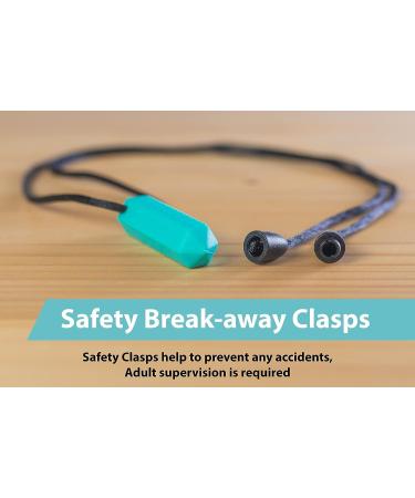 Tilcare Chew Chew Sensory Necklace - Silicone Chew Necklaces for Kids & Adults - Turquoise/Pink/Purple - Buy Online on SooperMarket.com