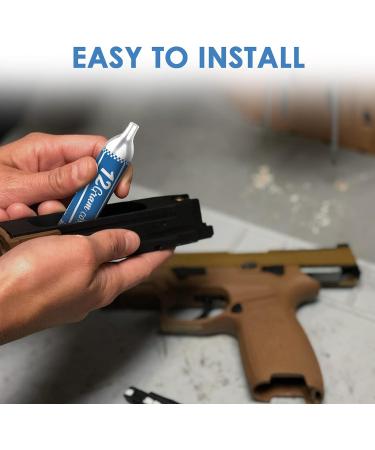 BLUE FLAG 12-Gram CO2 Cartridges - 10 Pack for Pellet, BB, and Airsoft Guns - Buy Online on SooperMarket.com