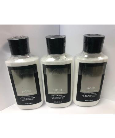 3-Pack Bath and Body Works Noir for Men Body Lotion 8oz Vanilla - Hydrating Skin Care Set - Buy Online on SooperMarket.com