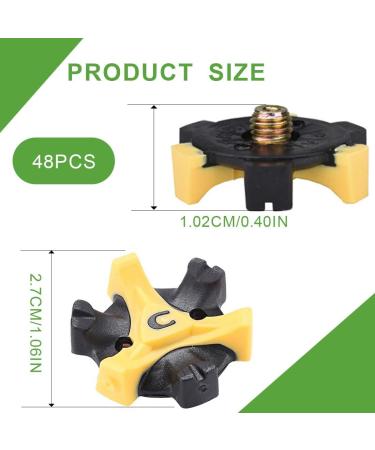 SSRDFU 30 Pcs Golf Spikes - Non-Slip Wear-Resistant Super Grip Replacement for Most Golf Shoes - Buy Online on SooperMarket.com