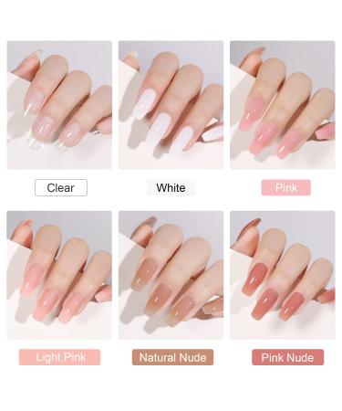 GAOY Poly Gel Nail Kit with Nail Lamp - Builder Gel Extension Kit for DIY Nail Art at Home - Buy Online on SooperMarket.com