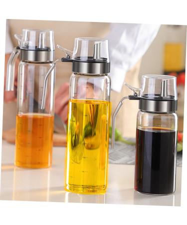 ABOOFAN Olive Oil Pourer Dispenser Vinegar Dispenser Bottle Glass Oil Bottle Oil Measuring Bottle Sauce Container Olive Oil Pour Spout Oil Dispenser Auto Salad Oil Salad Dressing 6.5x23.5cm As Shown - Buy Online on SooperMarket.com