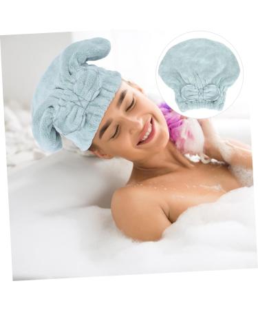 MAGICLULU 1pc Shower Cap Fabric Bow Tie Girl Towel Hat Green 27x25cm - Buy Online on SooperMarket.com