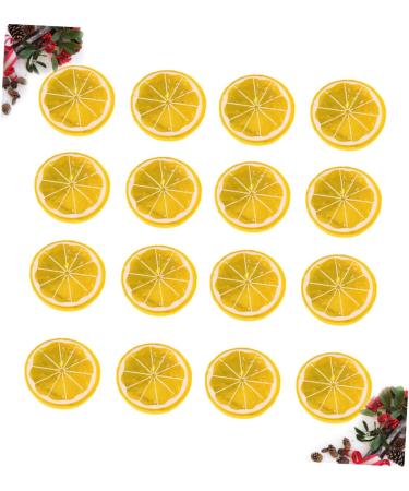 ABOOFAN 50pcs Simulation Lemon Slices Candy Resin Charms Toys Orange Slices Props Plastic Fake Inflatable - Buy Online on SooperMarket.com
