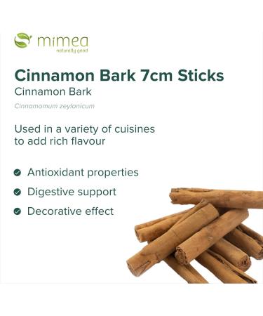 Mimea 7cm Cinnamon Sticks 500g - Premium Quality for Cooking, Distilling, Christmas Decoration, Cocktails & Garnishes - 0.5kg - Buy Online on SooperMarket.com
