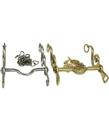 Kandare Spanish Baroque Portuguese Show Bridles - 12.5 to 16.5 Sizes in Gold & Silver with Chain | Premium Equestrian Gear - Buy Online on SooperMarket.com