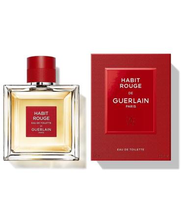 Guerlain HABIT ROUGE EDT SPRAY 3.3 OZ (NEW PACKAGING) - Buy Online on SooperMarket.com
