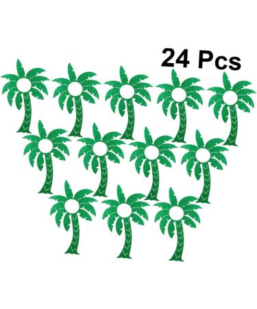 Cabilock 24pcs Diy Lollipop Card Coconut Tree Lollipop Paper Lollipop Decor Candy Packaging Card Candy Holder Party Lollipop Holder Glitter Candy Bags Pineapple Decorations - Buy Online on SooperMarket.com