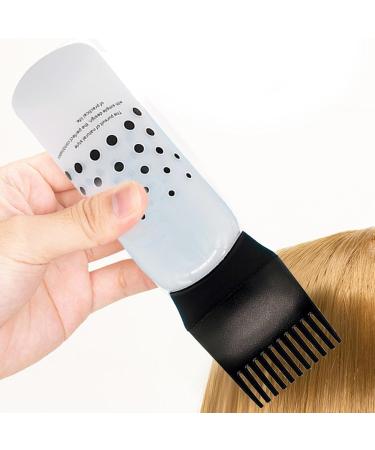 Jeanny Scalp Oil Applicator | Bottle Applicator Brush with Graduated Scale | Hair Oiling Applicator Bottle Hair Dye Brush Bottle for Hair Dyeing Black - Buy Online on SooperMarket.com