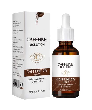 Caffe-ine Eye Serums Under Eye Serums Anti-Aging For Reduce Circles And Puffy Eyes Fade Fine Lines Eye Bags Removal Quick Absorption Brightening Eye Moisturizer Under Eye Firming Essence 30ml