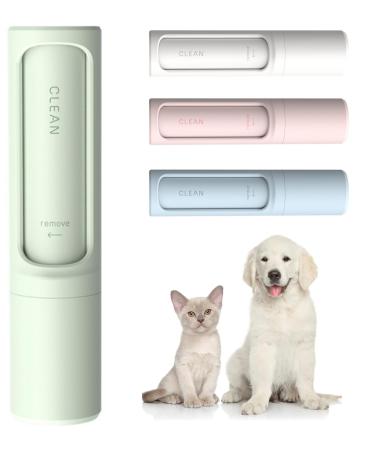 Lilo & Filou - lint lint roller clothing brush self -cleaning reusable travel size cat hair dog hair animal hair remover - lime green
