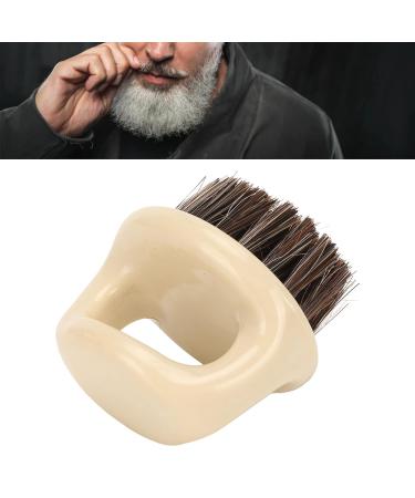 3-Part Shaving Brush Ring for Men | Soft Bristle Beard & Hair Styling Tool | Essential Hairdressing Comb & Cleaning Brush - Buy Online on SooperMarket.com