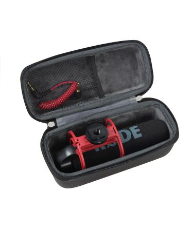 Hermitshell EVA Hard Protective Case Fits Rode VideoMic GO Light Weight On-Camera Microphone