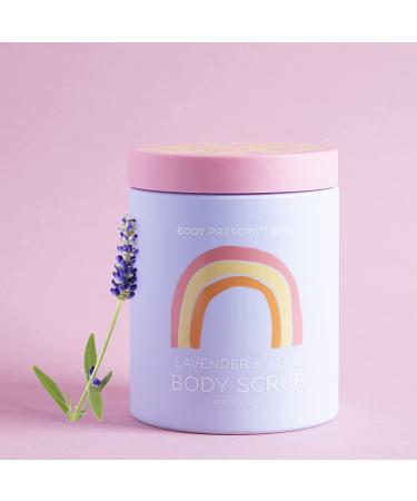 Body Prescriptions Lavender & Aloe Exfoliating Body Scrub | Nourishing Daily Wash for Smooth Skin | Infused with Lavender & Aloe (Rainbow) - Buy Online on SooperMarket.com