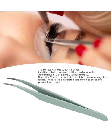 Buy Professional Curved Stainless Steel Eyelash Extension Tweezers - Precision Separators for False Eyelashes - International Shipping Available - Buy Online on SooperMarket.com