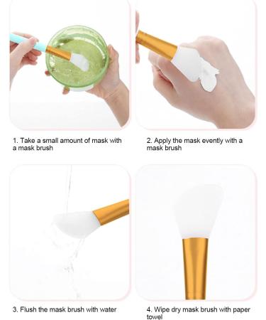 Makeup Facial Mud Masks Even Applicator Soft Head Face Mask Brush Soft Silicone Clay Mask Applicator for Foundation Cream Lotion Face Mask Beauty Toolfor Beauty Salon Home Use Blue - Buy Online on SooperMarket.com