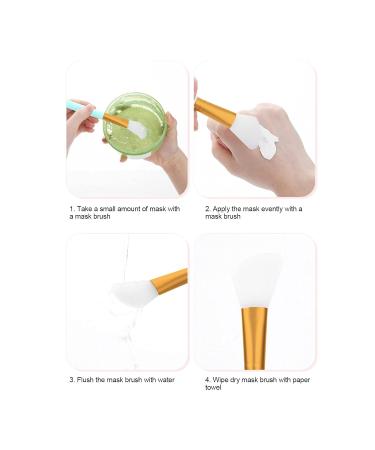 Soft Head Face Mask Brush | Silicone Mask Applicator for Foundation & Cream | Beauty Tool for Salon & Home Use - Blue - Buy Online on SooperMarket.com