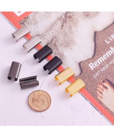 Adjustable Leather Rope Clip Crimping Cord Clamp 20mm 120pcs - Black | DIY Leather Cord Making - Buy Online on SooperMarket.com