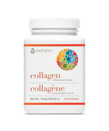 Youtheory Collagen Powder with Vitamin C and Biotin Hydrolyzed Formula for Optimal Absorption Skin Hair Nails and Joint Support Unflavoured 231 g