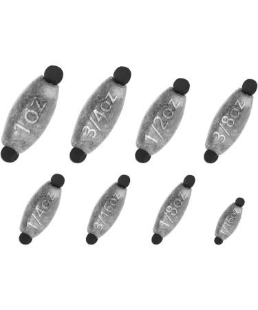 20 Pack Twist-Lock Rubber Core Weights Sinker Set - Sizes 1/16oz to 1oz (20 Pcs) - Buy Online on SooperMarket.com