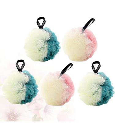 Buy Cabilock 5pcs Kids Shower Scrunchie Bathbombs - Soft Mesh Sponge Poufs for Fun Bathing Experience - Buy Online on SooperMarket.com
