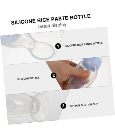 Ibasenice 3-Pack Silicone Grain Feeder Bottles | Muesli & Rice Cereal Feeding | Baby-Friendly 21x5x5cm | International Shipping Available - Buy Online on SooperMarket.com