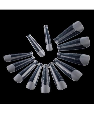 BNG 120 Pcs Frosted Dual Nail Forms - Professional Polymer Gel Nails Extension Molds for Quick Building and Full Cover Acrylic Nails - Buy Online on SooperMarket.com