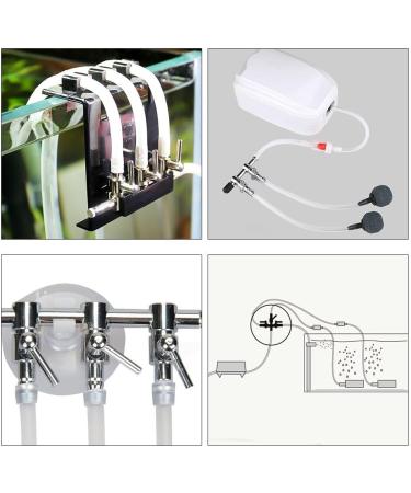 Bornfeel 16-in-1 Aquarium Air Distributor Set - 5-Way Valve 5 Checking Valves & 10 Suction Cups for 4/6mm Hose | Enhance Your Air Pump Efficiency - Buy Online on SooperMarket.com