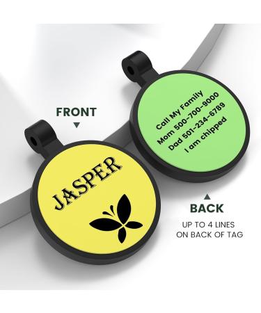 Yhananti Personalized Engraved Silicone Dog Tag - Quiet Waterproof & Customizable for Dogs & Cats | Name Phone & Address - Buy Online on SooperMarket.com