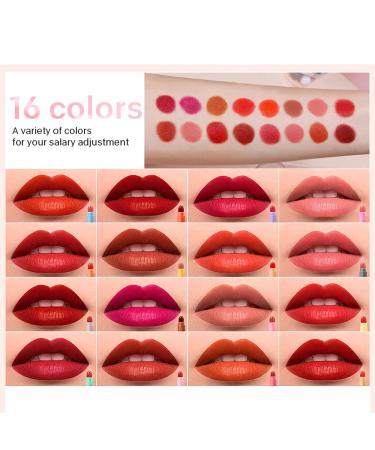 SWETIYOU Mini Matte Lipstick Capsules Set - 16 Pcs Cute Waterproof Long Lasting Velvet Lips - Buy Online on SooperMarket.com