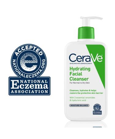 CeraVe Hydrating Facial Cleanser - 8 Fl Oz - Daily Face Wash - Pack of 1 - Buy Online on SooperMarket.com