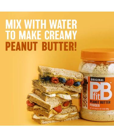 PBfit All-Natural Peanut Butter Powder - 15 oz | Made from Real Roasted Peanuts, Low Fat, High Protein | Natural Ingredients - Buy Online on SooperMarket.com