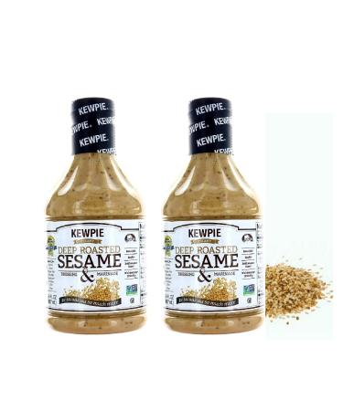 Creamy Deep Roasted Sesame Dressing & Marinade 2 Bottles 30 Fl.oz. (887mL) each. By: Kewpie
