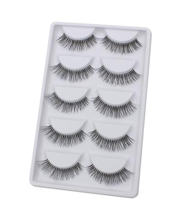 Bluelans 5 Pairs Long Fake Eye Lash False Eyelashes Extension Makeup