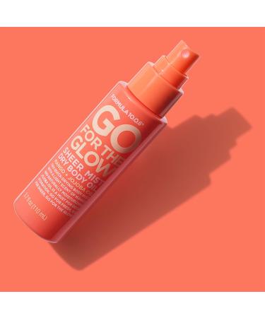 Buy Formula 10.0.6 Go for the Glow Dry Body Oil - Vegan Hydrating Sheer Mist Paraben-Free & Cruelty-Free - 3.7 Fl Oz - International Shipping Available - Buy Online on SooperMarket.com