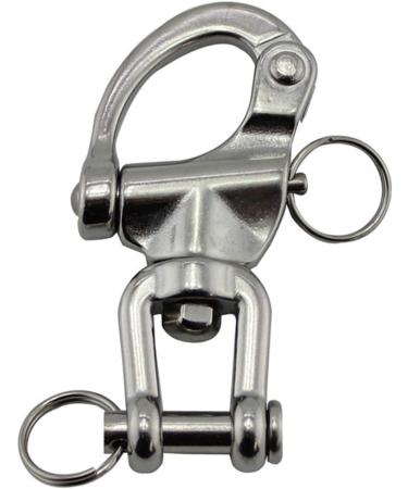 NRC&XRC Pair Jaw Swivel Snap Shackle 316 Stainless Steel for Sailboat Spinnaker Halyard & Diving 2-3/4 - High-Quality Stainless Steel Snap Shackle - Buy Online on SooperMarket.com