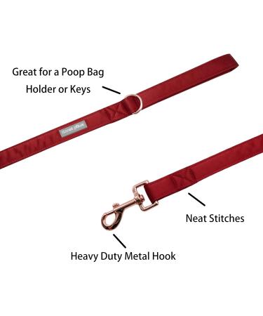 Lionet Paws Dog Leash - Premium Silk Leash for All Dog Sizes | Matching Collars for Girls & Boys | Red XS Leash (Pack of 1) - International Shipping Available - Buy Online on SooperMarket.com