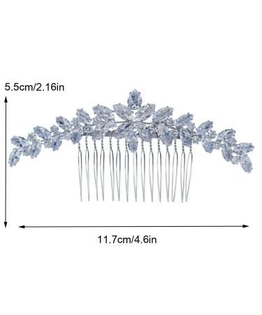 Missgrace Boho Zircon Crystal Hair Comb - Bridal Wedding Prom Hair Accessory for Women and Girls - Buy Online on SooperMarket.com