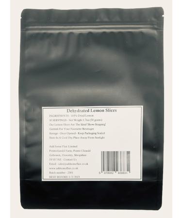 Dried Lemon Slices - Premium Dehydrated Cocktail Garnishes - 30 Servings (50g Approx) - Buy Online on SooperMarket.com