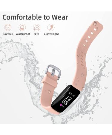 Keponew Fitbit Inspire 2 Bands 6 Pack - Teal/Plum/Rose Pink/White/Pink Sand/Lavender | Sport Wristband Replacement for Women Men Small 5.5-7.2 - Buy Online on SooperMarket.com