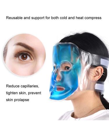 Reusable Hot Cold Gel Facial Mask - Skin Tightening & Fatigue Relief | Eye Relaxation & Cooling Therapy - Buy Online on SooperMarket.com